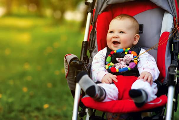 When can babysit in stroller without car seat?